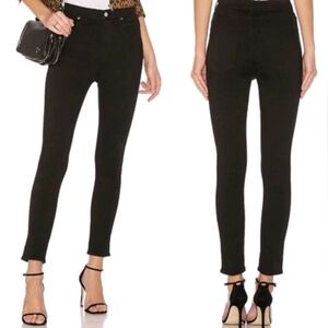 Agolde Filter Free High Rise Skinny Jeans Black Size 28 Classic Stretchy